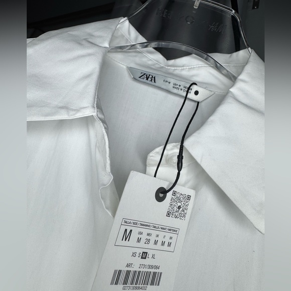 NWT Zara Woman COMBINED DRESS WITH BELT ZW COLLECTION Bloggers Fav Size M Medium - Picture 11 of 12